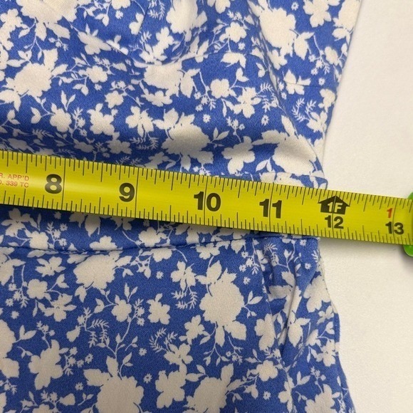 GB Gianni Bini Women's Blue and White Spaghetti Strap Small Mini Derby Dress - Picture 11 of 13